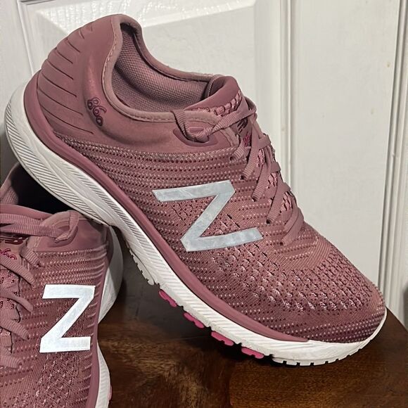 🔥🔥 NEW BALANCE 860 v10 Running Shoes - Mauve - EXCELLENT - Women Sz 11 - Picture 3 of 15